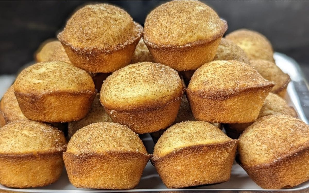 bolinho de chuva de forno