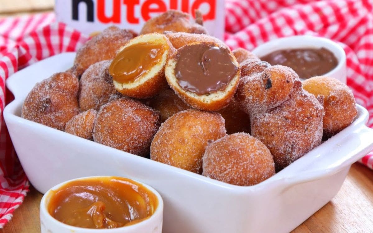 bolinho de chuva recheado