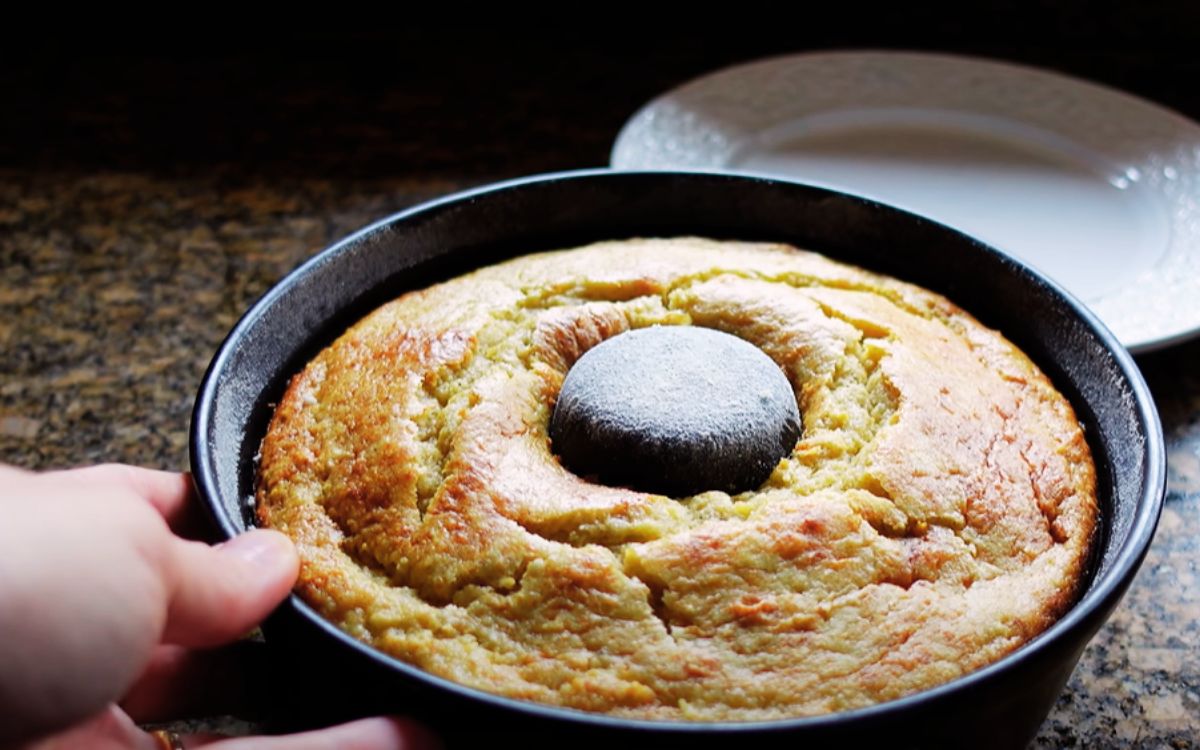 bolo de banana integral com coco