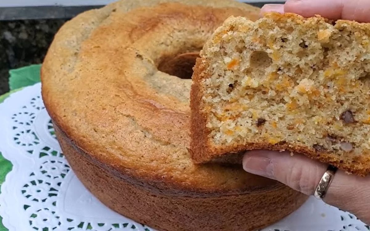 bolo de cenoura americano