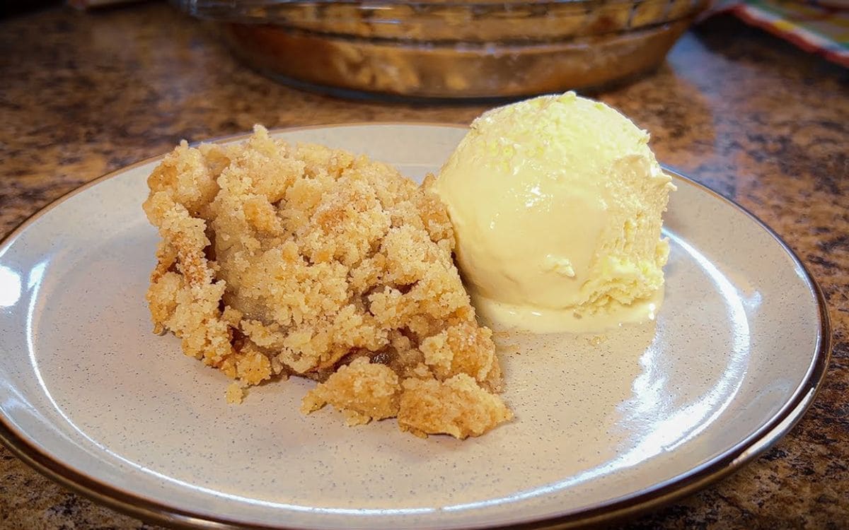 crumble de maçã