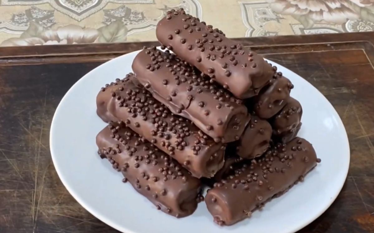 enroladinho de nutella com pão de forma