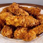 frango empanado com corn flakes na air fryer