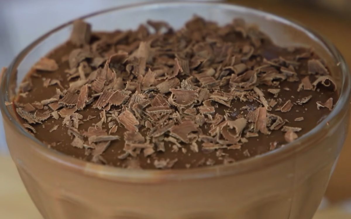 mousse de chocolate fit