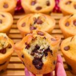 muffin de laranja com chocolate