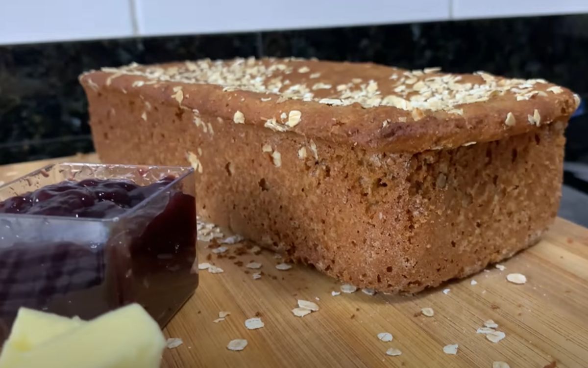 pão integral de liquidificador