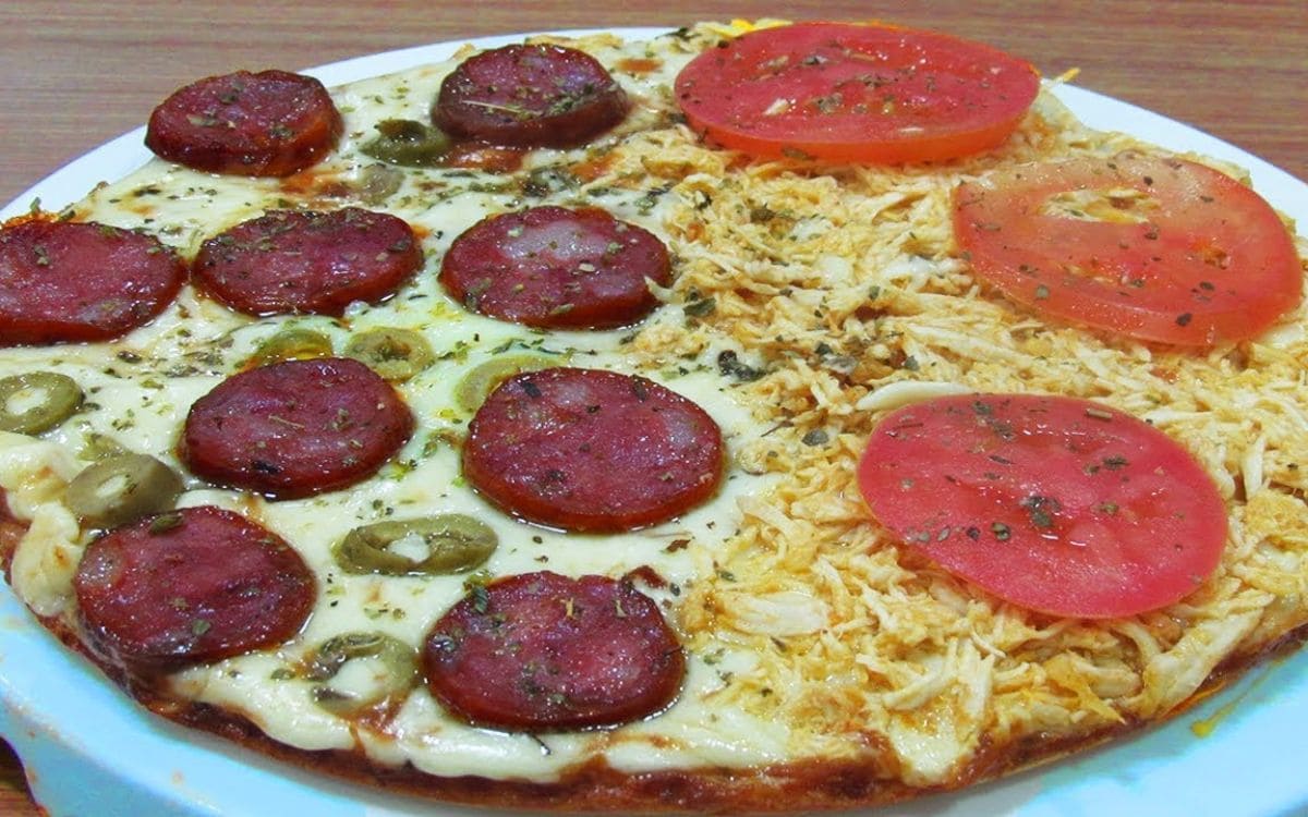 pizza de liquidificador na frigideira