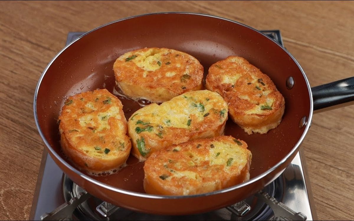 receita com pão amanhecido