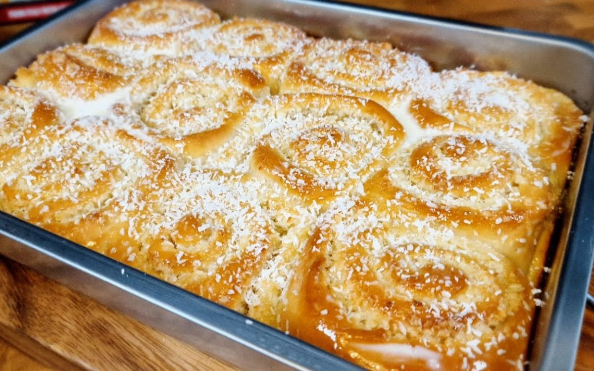 rosquinha de leite condensado com coco