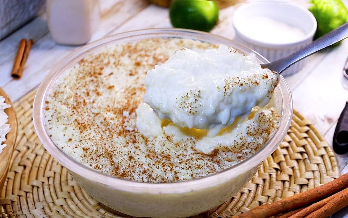 arroz doce de micro-ondas