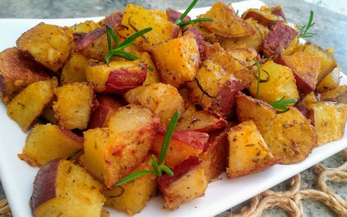 batata doce no forno