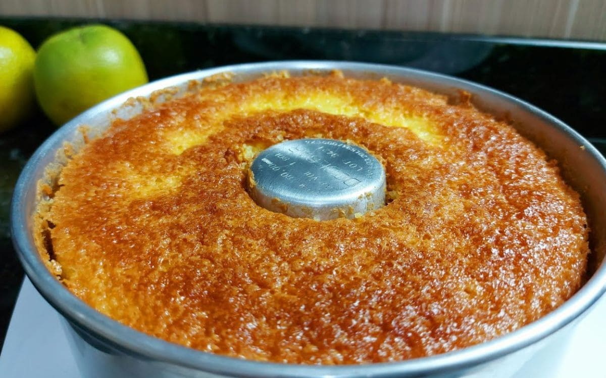 bolo de arroz com laranja