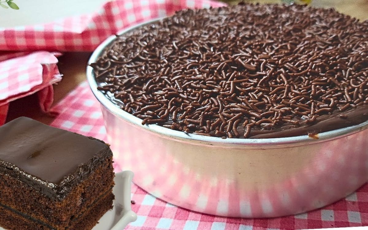 bolo de chocolate delicioso