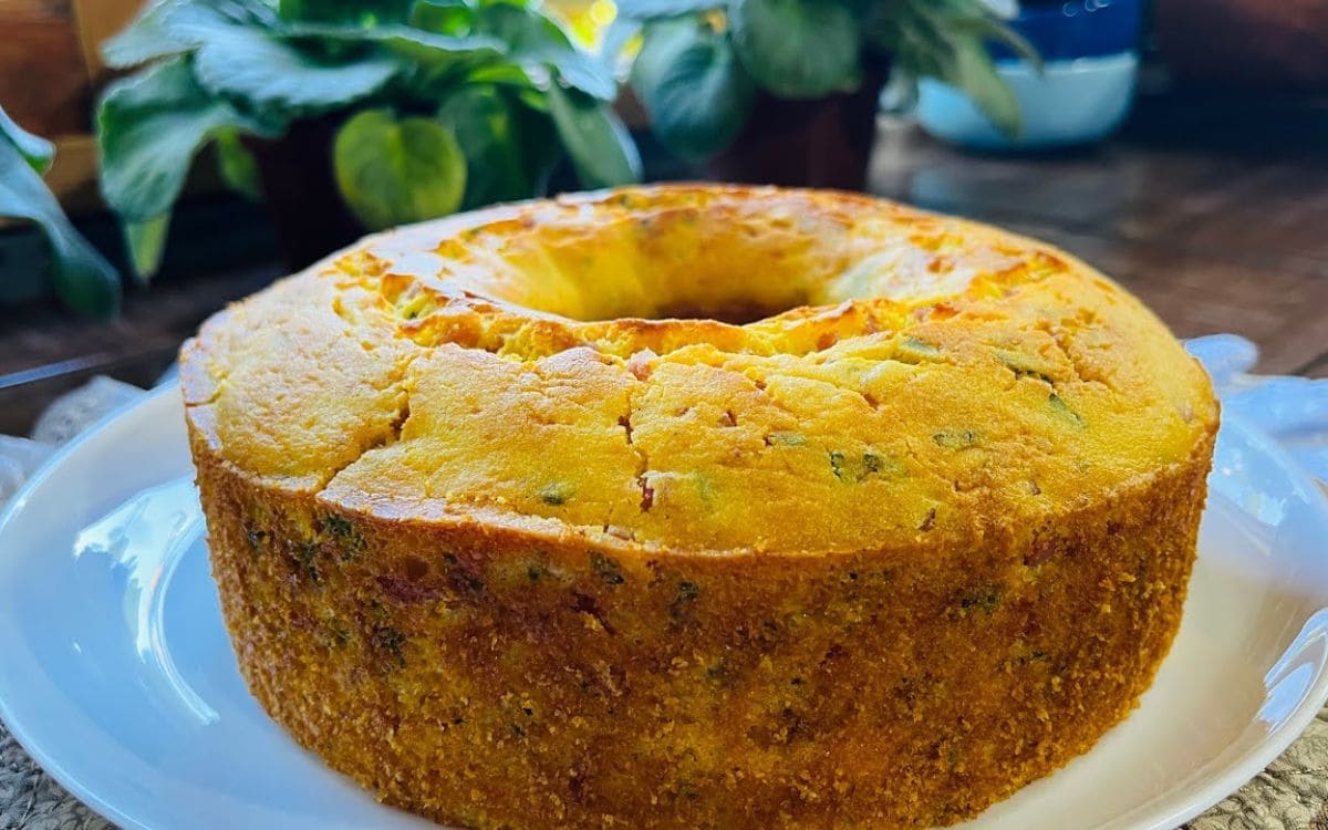 bolo de fubá salgado