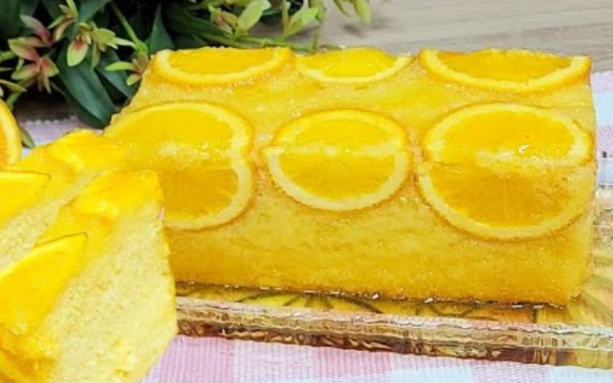 bolo de laranja natural