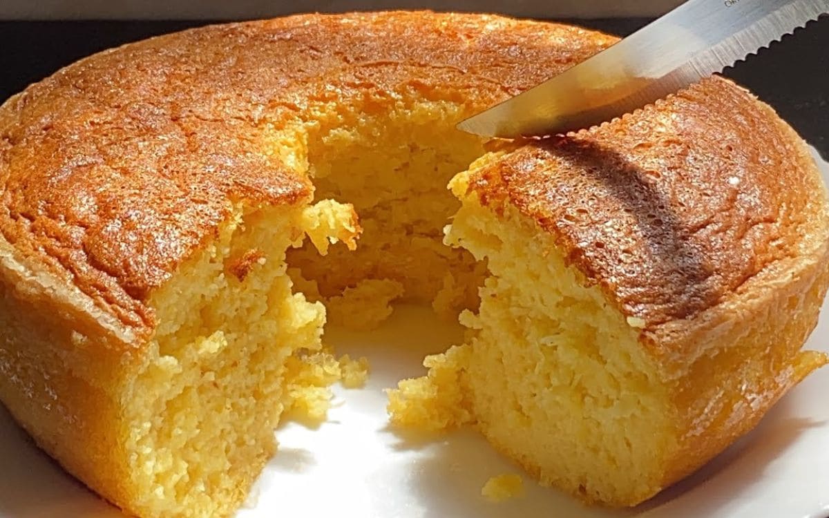 bolo de leite condensado com milho