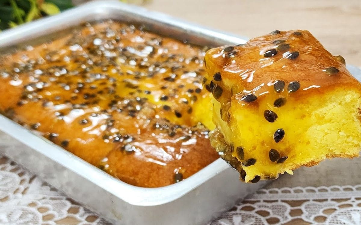 bolo de maracujá