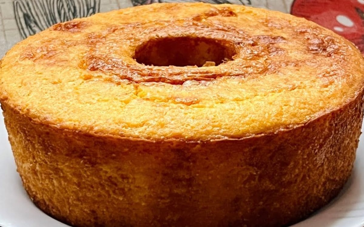 bolo de milho com canela