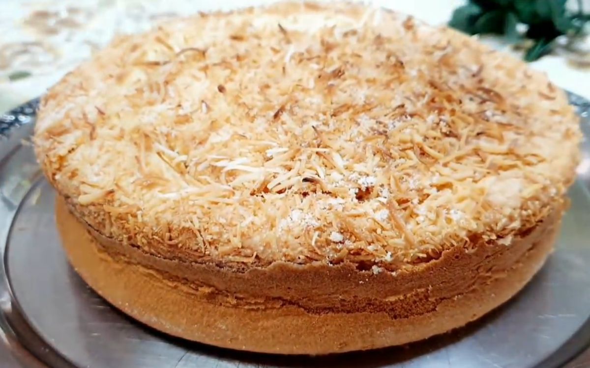 bolo de ricota com coco