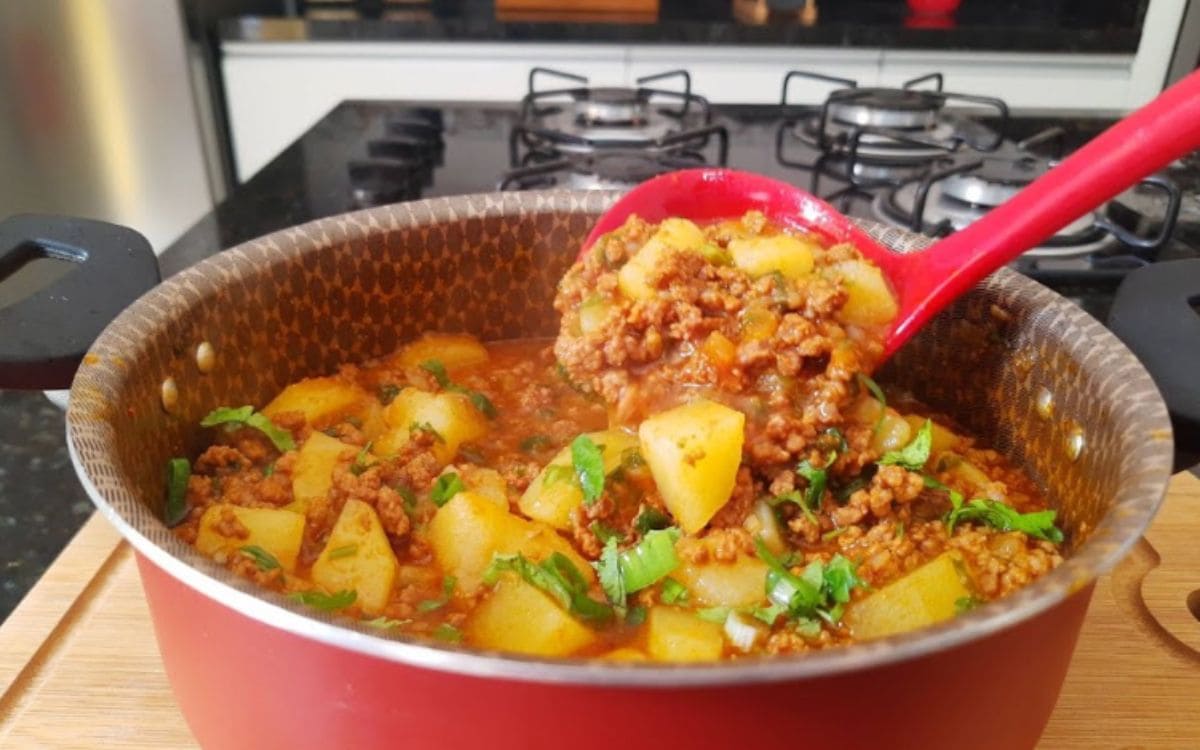 carne moída com batata