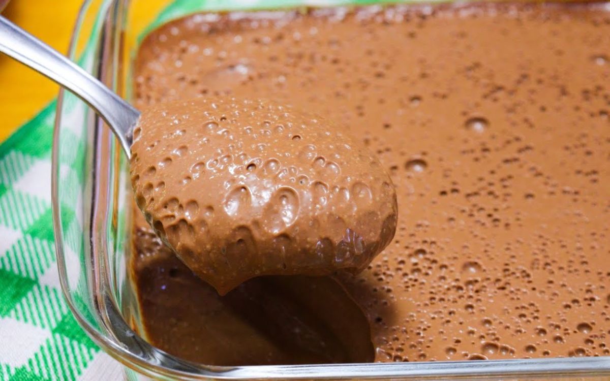 mousse de chocolate sem ovo