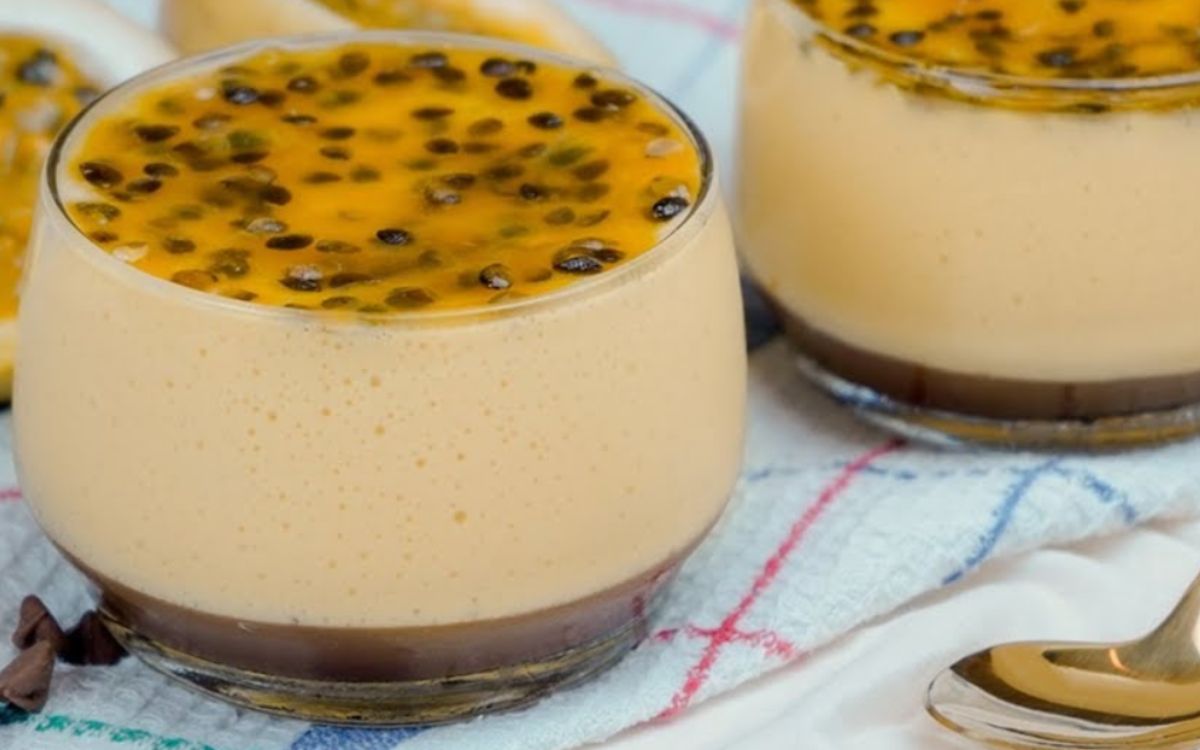 mousse de maracujá sem gelatina