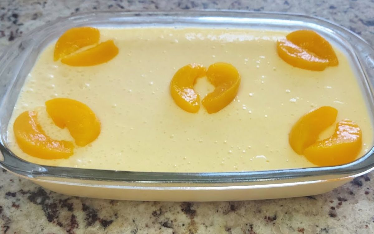 mousse de pêssego