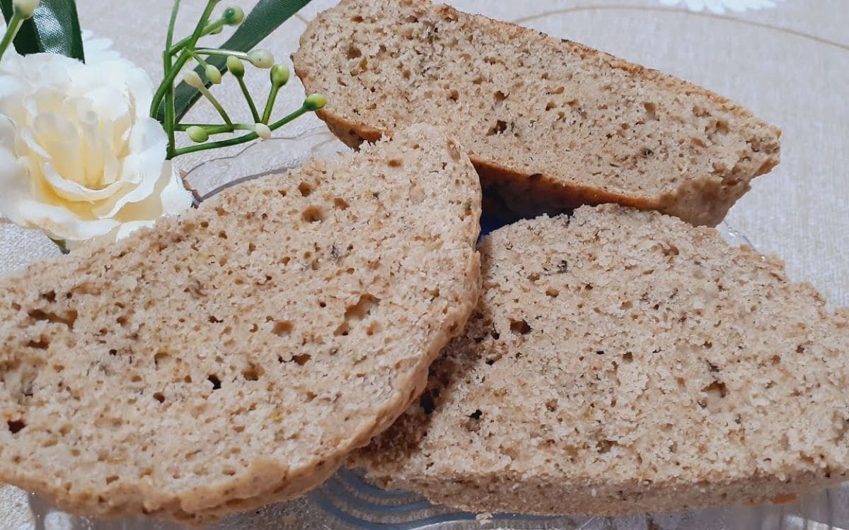 pão integral de frigideira