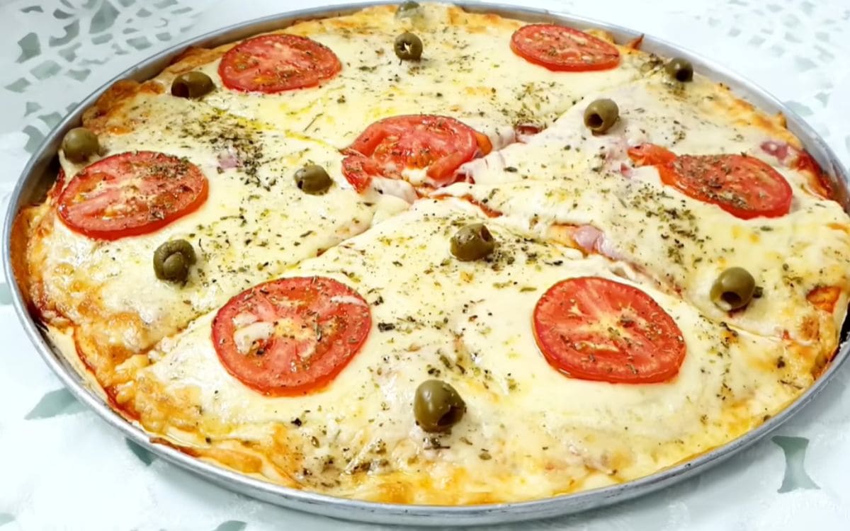 pizza de massa mole