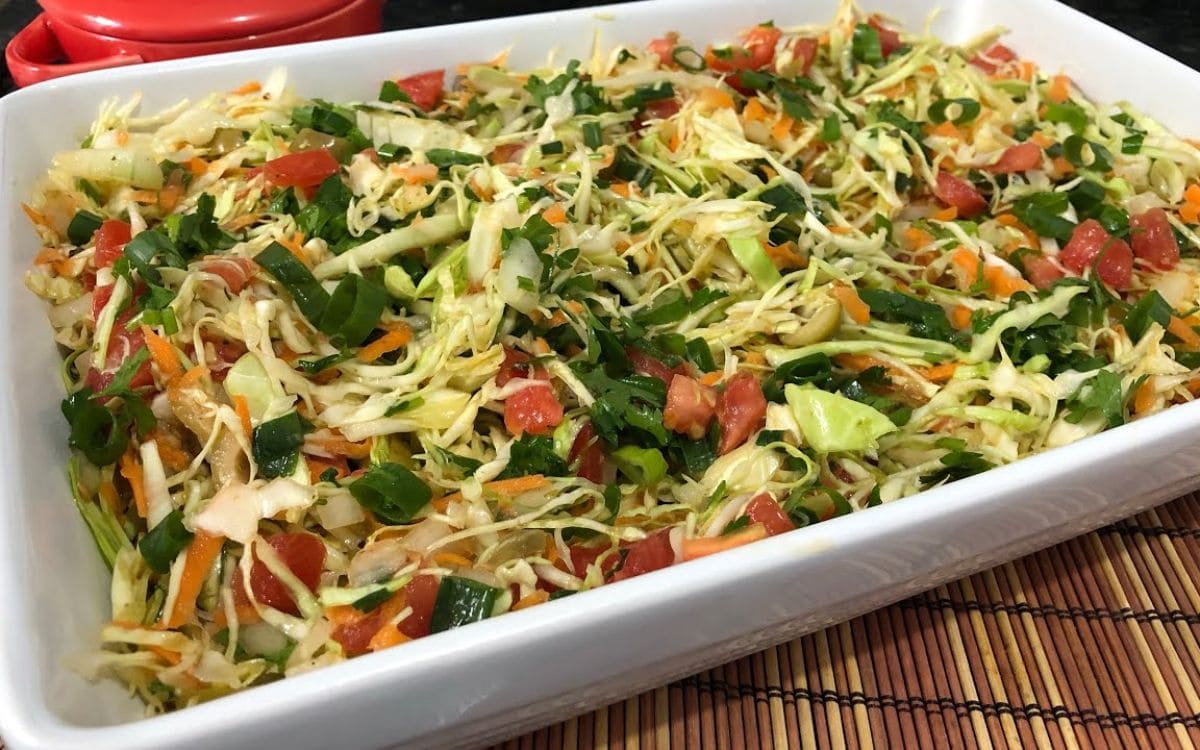 salada para churrasco