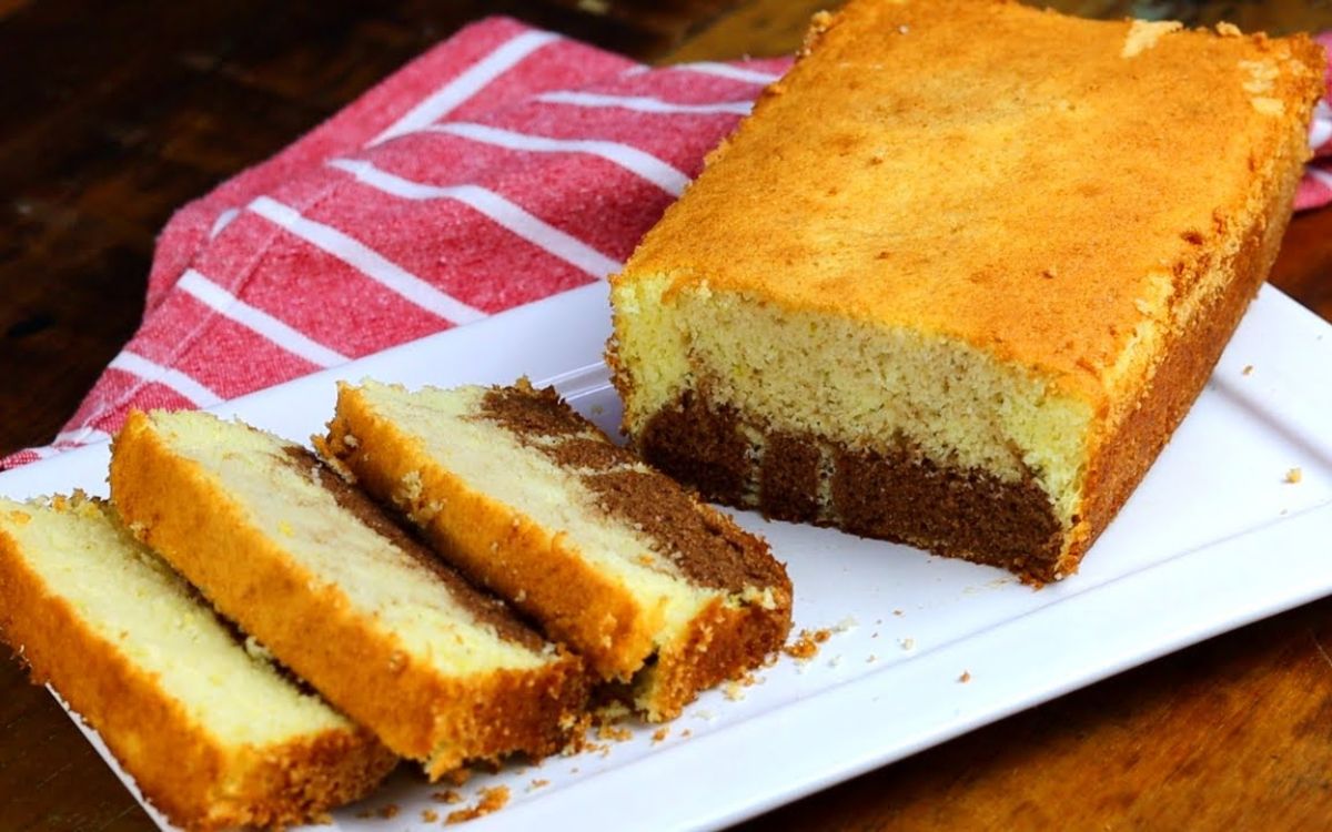 Bolo Mesclado Laranja com Chocolate