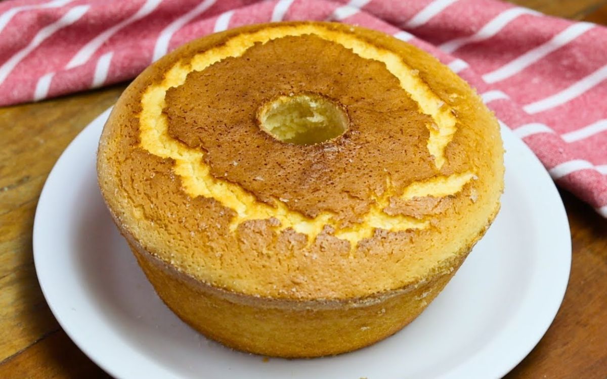 bolo de limão simples