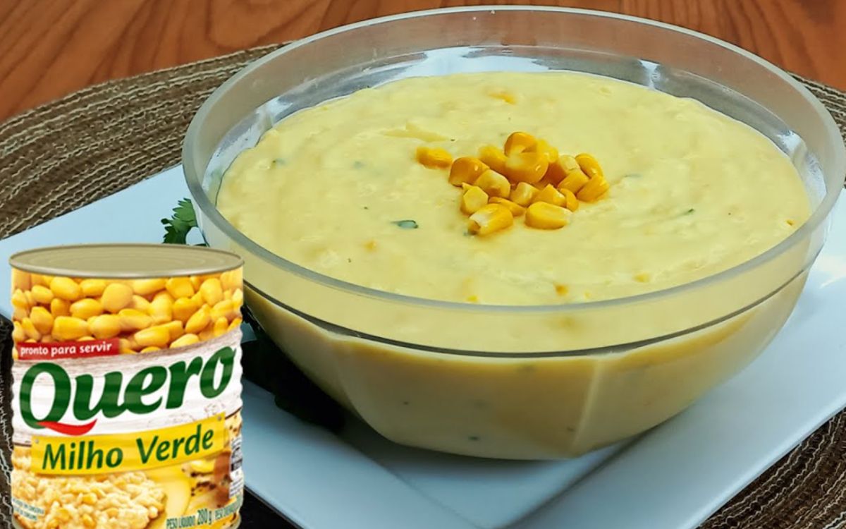 Receita de Creme de Milho de Latinha