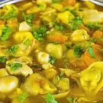 sopa de capeletti com legumes