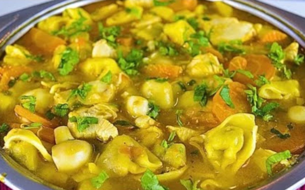 sopa de capeletti com legumes