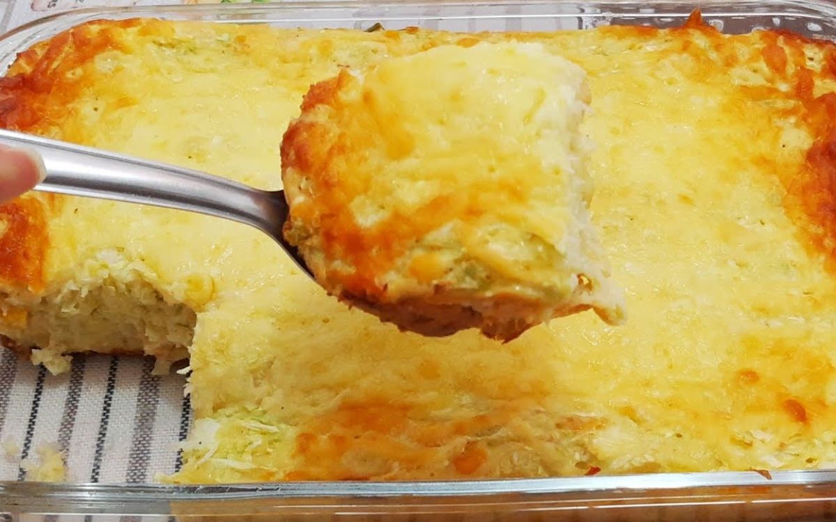 torta de repolho cremoso